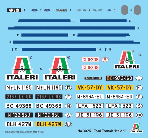 1:24 Italeri 3975 Ford Transit Italeri Van - Amerikaanse Bestelwagen - Ita3975 3 - ITA3975