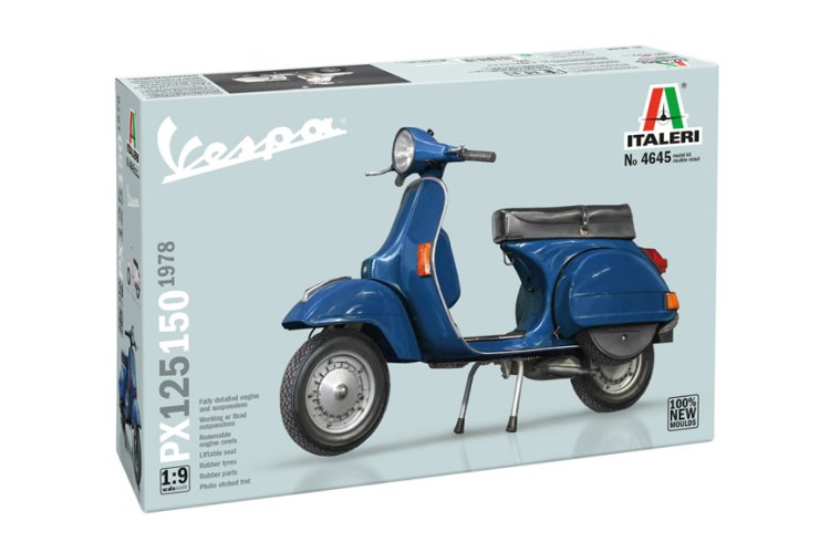 1:9 Italeri 4645 Vespa PX 125/150 (1978) - Italiaanse Scooter - Ita4645 1 - ITA4645