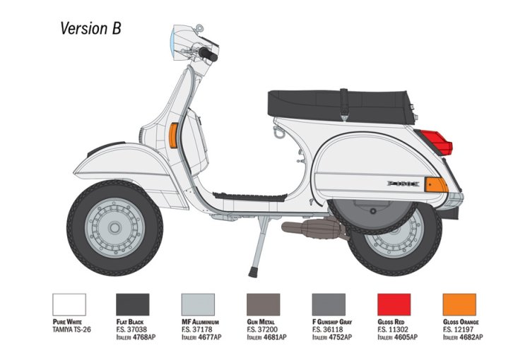 1:9 Italeri 4645 Vespa PX 125/150 (1978) - Italiaanse Scooter - Ita4645 5 - ITA4645