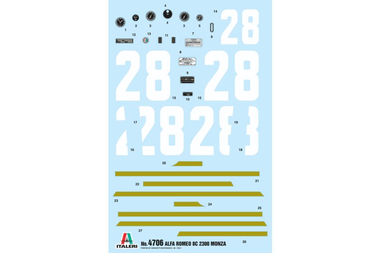1:12 Italeri 4706 Alfa Romeo 8C 2300 Monza - Ita4706 2 1 - ITA4706