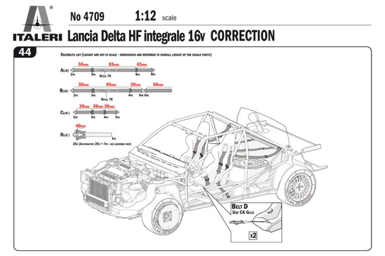 1:12 Italeri 4709 Lancia Delta HF integrale 16v Car - Ita4709 2 1 - ITA4709