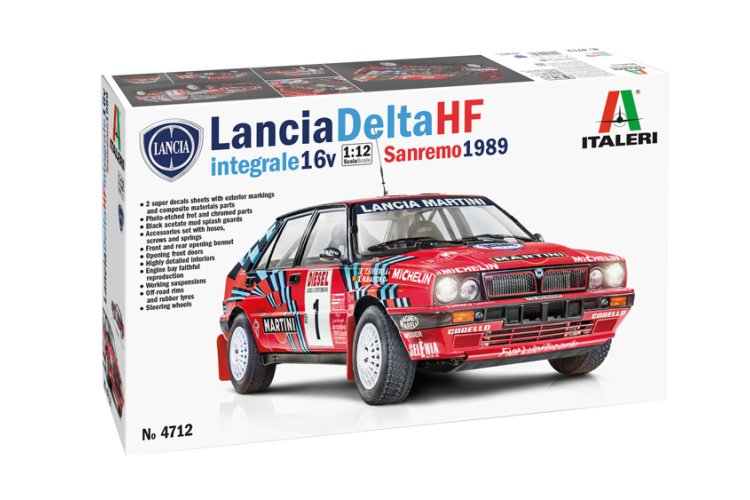 1:12 Italeri 4712 Lancia Delta HF Integrale Sanremo 1989 Car - Ita4712 - ITA4712