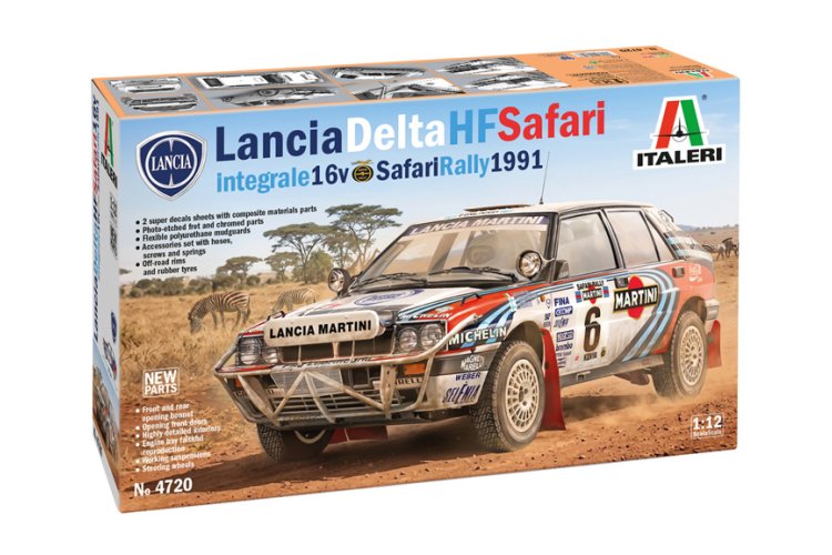 1:12 Italeri 4720 Lancia Delta HF Integrale - 16V Safari 1991 Rally Winner - Italiaanse Rallyauto - Ita4720 1 - ITA4720