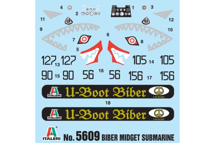 1:35 Italeri 5609 U-Boot Biber - Midget submarine Biber-class - Ita5609 3 - ITA5609