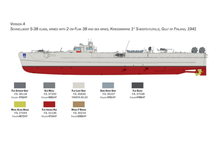 1:35 Italeri 5625 Schnellboot S-26 / S-38 - Ita5625 2 - ITA5625