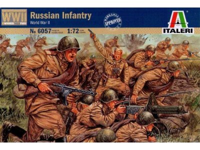 1:72 Italeri 6057 Russian Infantry &ndash; Russian Soldiers WWII &ndash; 46 Figures - Ita6057 1 - ITA6057