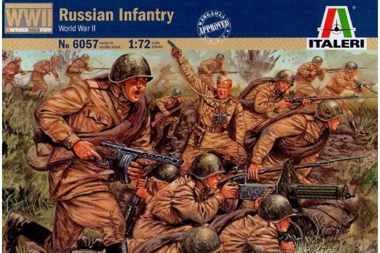 1:72 Italeri 6057 Russian Infantry &ndash; Russian Soldiers WWII &ndash; 46 Figures - Ita6057 1 - ITA6057