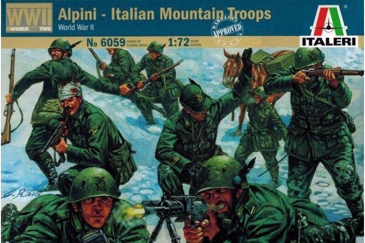 1:72 Italeri 6059 Alpini &ndash; Italian Mountain Troops &ndash; Italian Soldiers WWII &ndash; 46 Figures - Ita6059 1 - ITA6059
