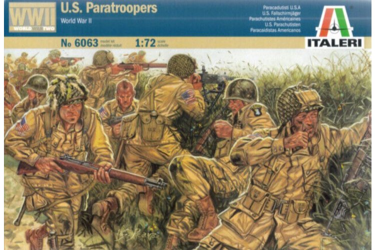 1:72 Italeri 6063 U.S. Paratroopers &ndash; American Soldiers WWII &ndash; 48 Figures - Ita6063 1 - ITA6063