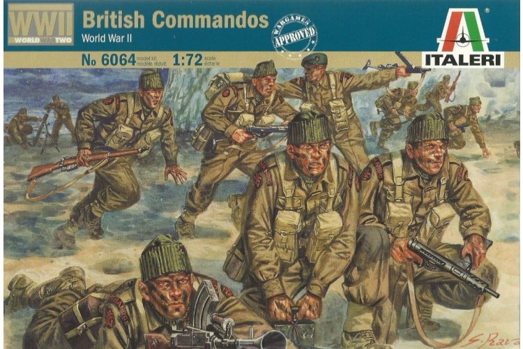 1:72 Italeri 6064 British Commandos &ndash; British Soldiers WWII &ndash; 50 Figures - Ita6064 1 - ITA6064