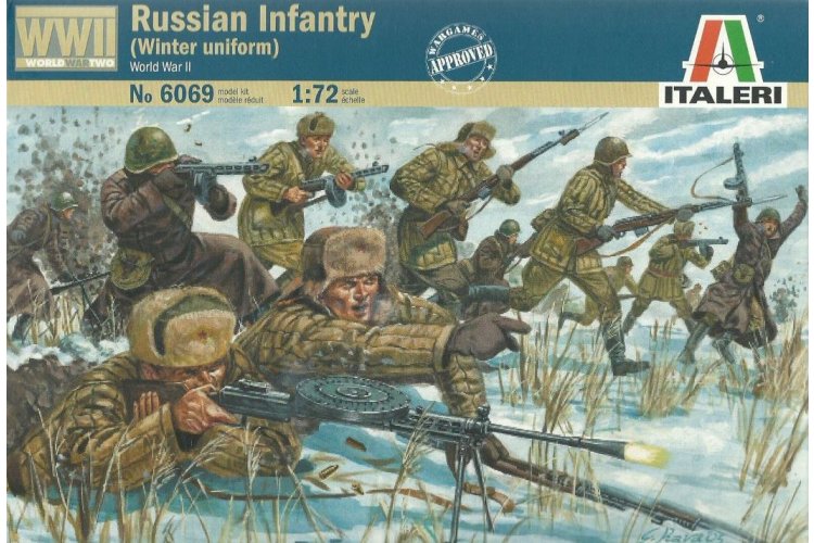 1:72 Italeri 6069 Russian Infantry in Winter Uniform &ndash; Russian Soldiers WWII &ndash; 48 Figures - Ita6069 1 - ITA6069