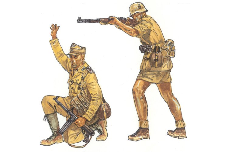 1:72 Italeri 6076 German Afrikakorps &ndash; German Soldiers WWII &ndash; 50 Figures - Ita6076 2 - ITA6076