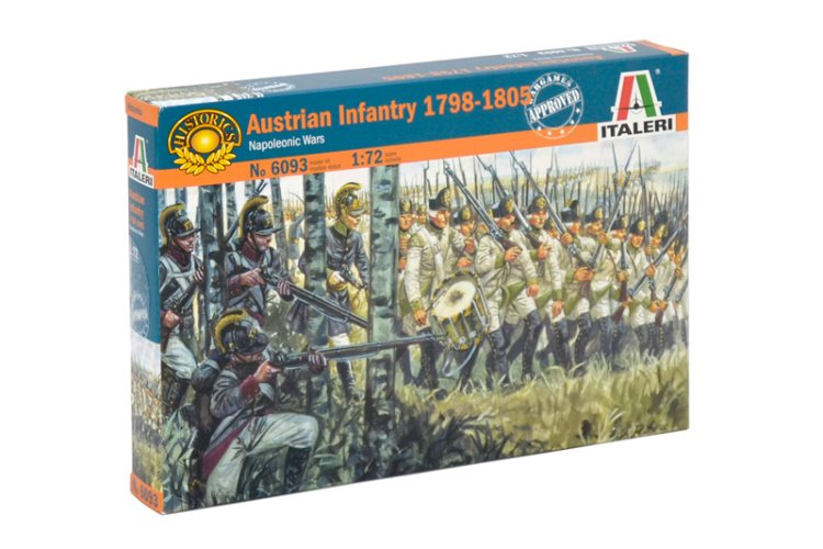 1:72 Italeri 6093 Oostenrijkse Infanterie 1798-1805 - Napoleontische Oorlogen - 48 Figuren - Ita6093 1 - ITA6093