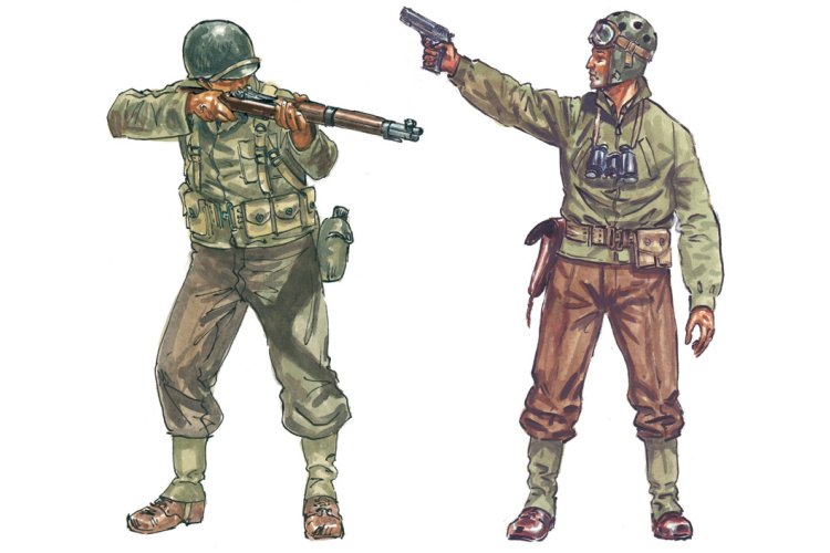 1:72 Italeri 6120 U.S. Infantery WWII - Amerikaanse Soldaten - 48 Figuren - Ita6120 3 - ITA6120