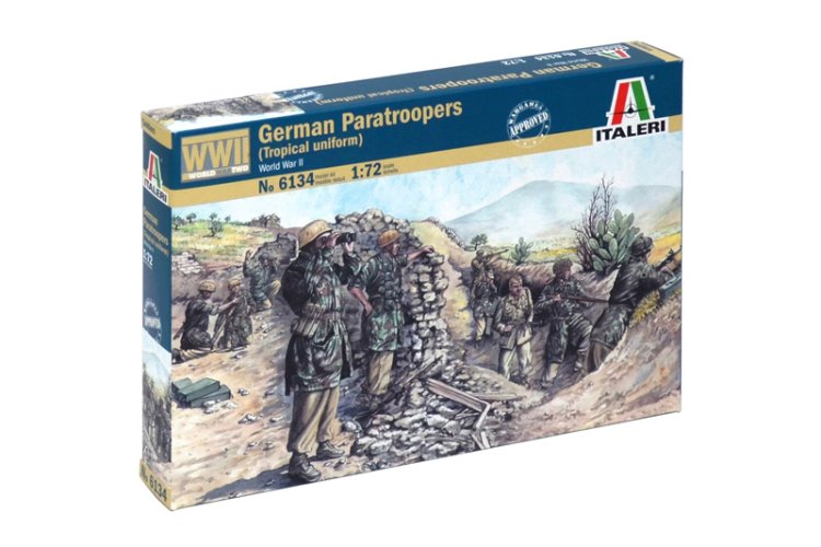 1:72 Italeri 6134 Duitse Paratroopers in Tropical Uniform WWII - 48 Figuren - Ita6134 1 - ITA6134