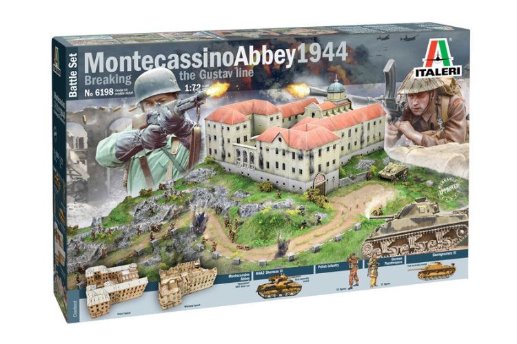 1:72 Italeri 6198 Montecassino Abbey 1944 Breaking the Gustav Line - Battle Set - Ita6198 1 1 - ITA6198