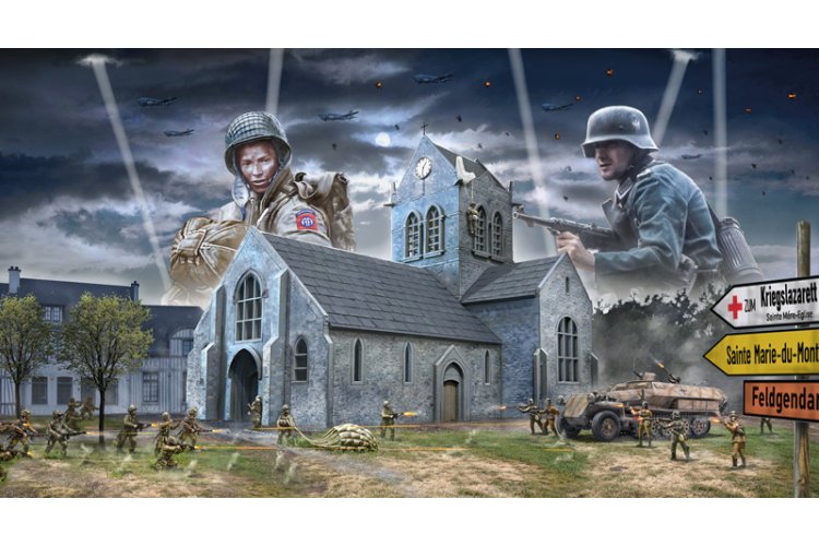 1:72 Italeri 6199 Battle of Normandy Sainte-Mere-Eglise 6 June 1944 - Battle Set - Ita6199 1 - ITA6199