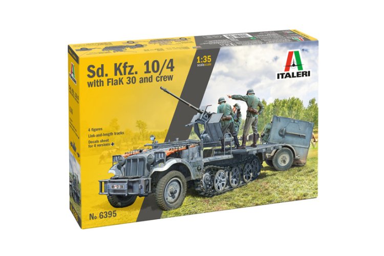 1:35 Italeri 6395 Sd. Kfz. 10/4 with FlaK 30 and Crew - Military Vehicle - Ita6395 1 - ITA6395