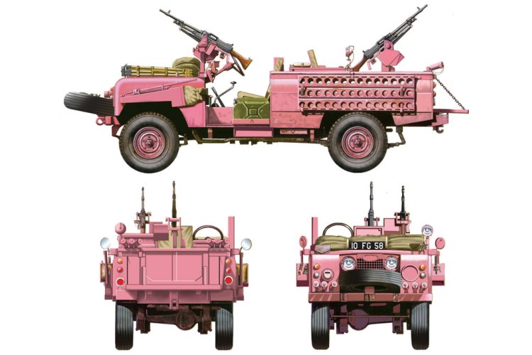 1:35 Italeri 6501 S.A.S. Recon Vehicle - Pink Panther - Ita6501 2 - ITA6501