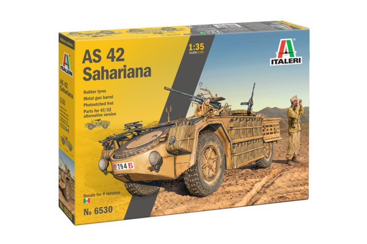 1:35 Italeri 6530 SPA-Viberti AS 42 Sahariana - Militair Voertuig - Ita6530 1 - ITA6530