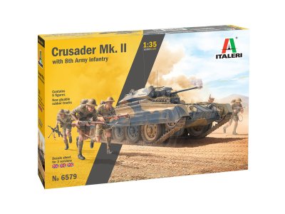1:35 Italeri 6579 Crusader Mk. II with 8th Army Infantry - Ita6579 1 1 - ITA6579