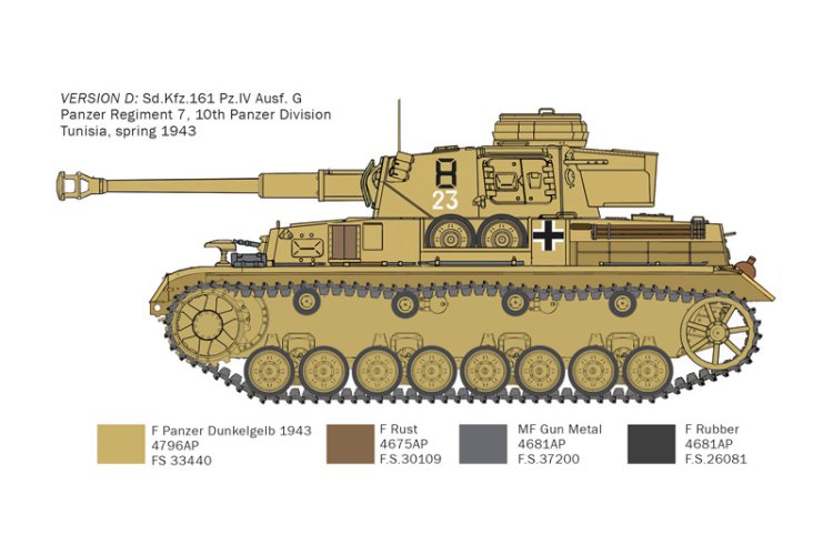 1:35 Italeri 6593 Pz.Kpfw.IV F1/F2/G With Afrika Korps Infantry - Ita6593 4 - ITA6593