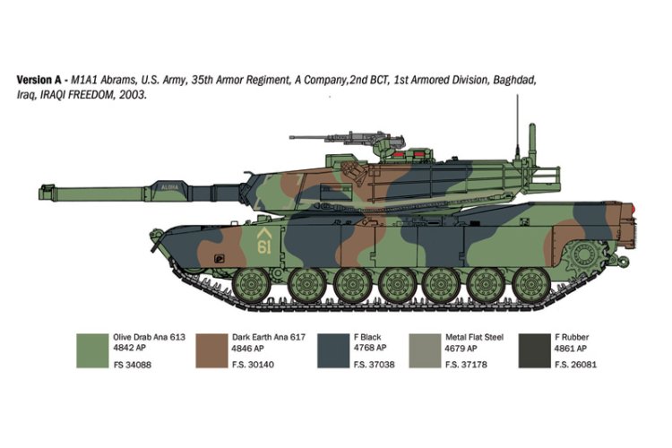 1:35 Italeri 6596 M1A1 Abrams Tank - Ita6596 4 - ITA6596