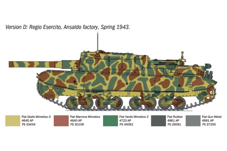 1:35 Italeri 6751 Semovente Ansaldo Fiat M43 da 105/25 "Bassotto" - Tank Destroyer - Ita6751 7 - ITA6751