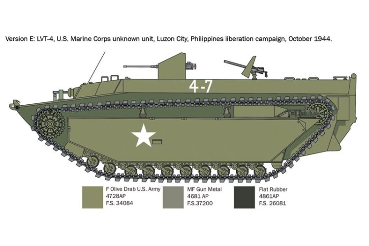 1:35 Italeri 6752 LVT-4 Water Buffalo (ETO) - Militair Voertuig - Ita6752 8 - ITA6752