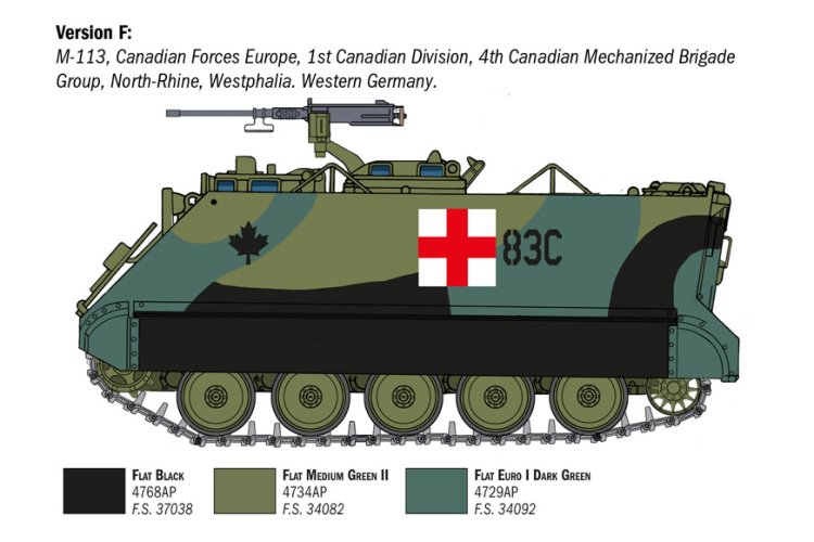 1:35 Italeri 6753 M113A1 - Militair Gepantserd Personeels Voertuig - Ita6753 8 - ITA6753