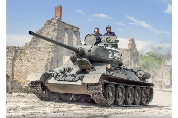 1:35 Italeri 6758 T-34/85 Zavod 112-1944 WWII &ndash; Soviet Tank - Ita6758 2 - ITA6758