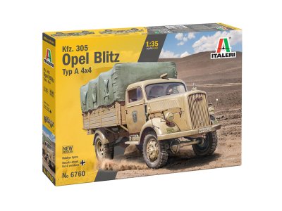 1:35 Italeri 6760 Kfz. 305 Opel Blitz Typ A 4x4 WWII &ndash; German Military Vehicle - Ita6760 1 - ITA6760