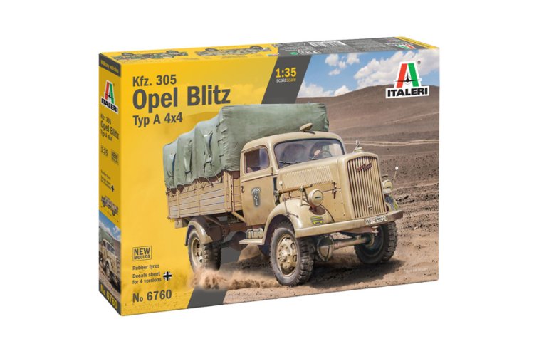 1:35 Italeri 6760 Kfz. 305 Opel Blitz Typ A 4x4 WWII &ndash; German Military Vehicle - Ita6760 1 - ITA6760