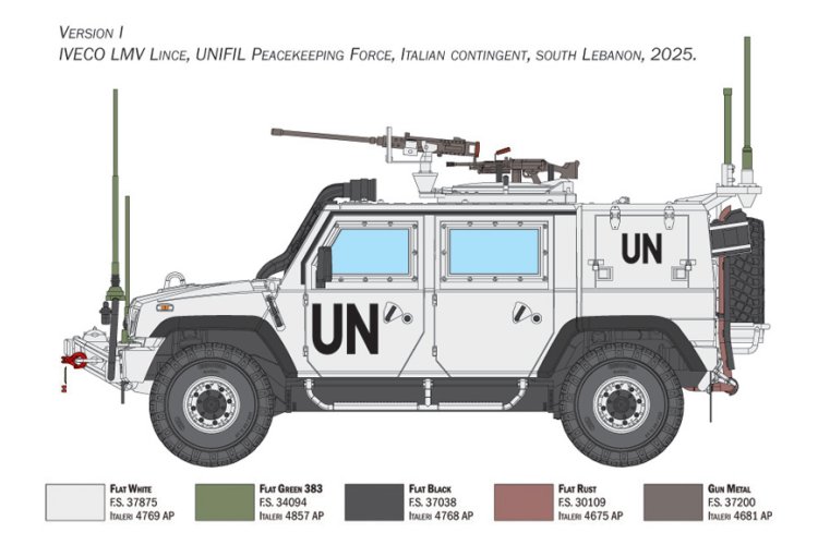 1:35 Italeri 6766 Iveco VTLM Lince &ndash; Italian Military Vehicle - Ita6766 13 - ITA6766