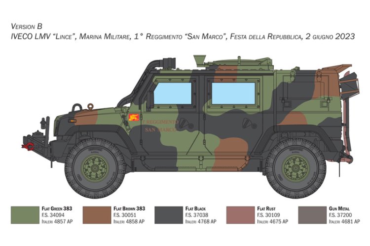 1:35 Italeri 6766 Iveco VTLM Lince &ndash; Italian Military Vehicle - Ita6766 6 - ITA6766