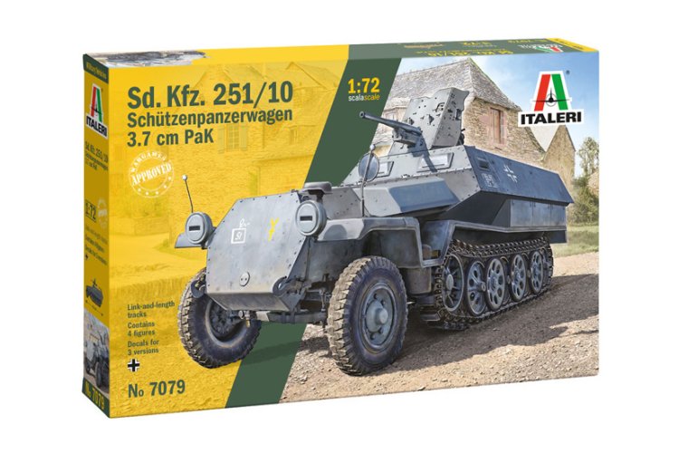 1:72 Italeri 7079 Sd.Kfz. 251/10 Schutzenpanzerwagen 3.7cm PaK - Ita7079 1 - ITA7079