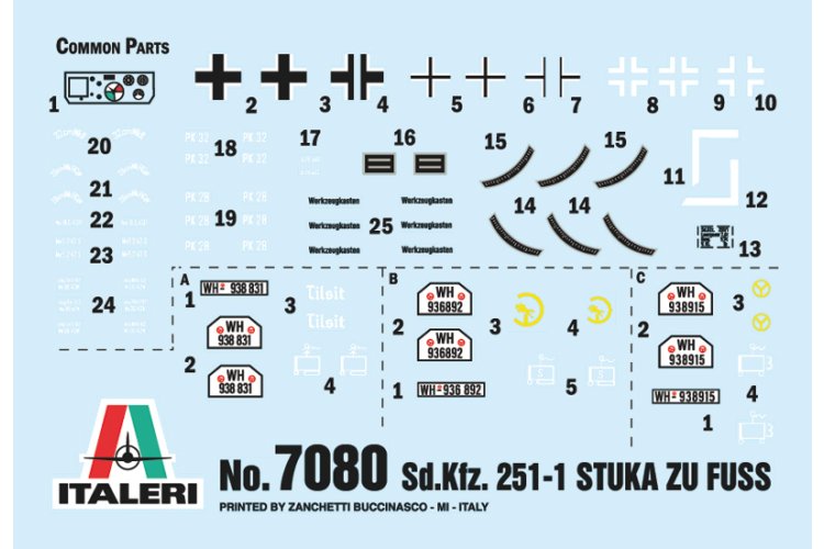 1:72 Italeri 7080 Sd.Kfz.251/1 Wurfrahmen Stuka zu Fuss - Ita7080 2 1 - ITA7080