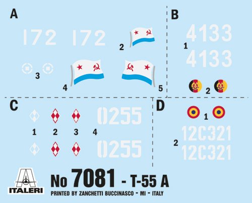 1:72 Italeri 7081 T-55 A Tank - Ita7081 2 1 - ITA7081