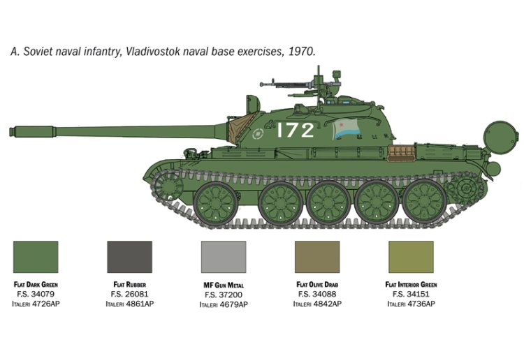1:72 Italeri 7081 T-55 A Tank - Ita7081 3 1 - ITA7081