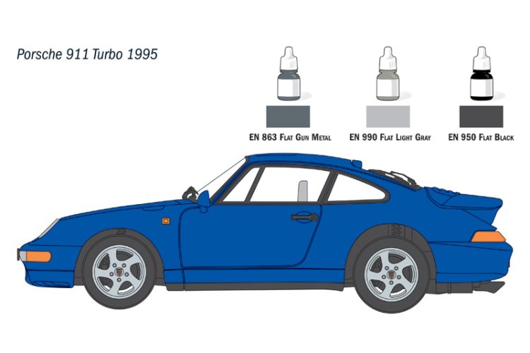 1:24 Italeri 72013 Porsche 911 - Car - Starter Kit - Ita72013 4 - ITA72013