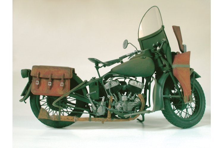 1:9 Italeri 7401 Harley-Davidson WLA 750 WWII - Amerikaanse Militaire Motorfiets - Ita7401 5 - ITA7401