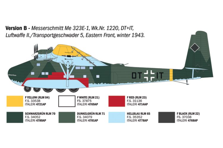 1:72 Italeri 90104 Messerschmitt Me 323 Gigant WWII &ndash; German Propeller Aircraft - Ita90104 5 - ITA90104