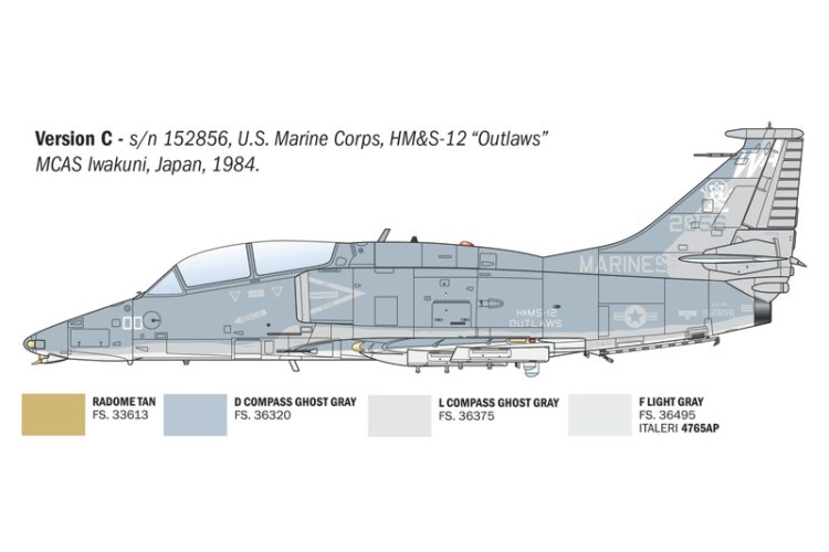 1:72 Italeri 90165 McDonnell Douglas OA-4M Skyhawk II - Amerikaanse Straaljager - Ita90165 6 - ITA90165