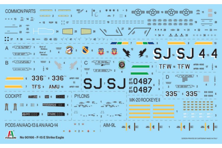 1:72 Italeri 90166 McDonnell Douglas F-15E Strike Eagle - Amerikaanse Straaljager - Ita90166 3 - ITA90166