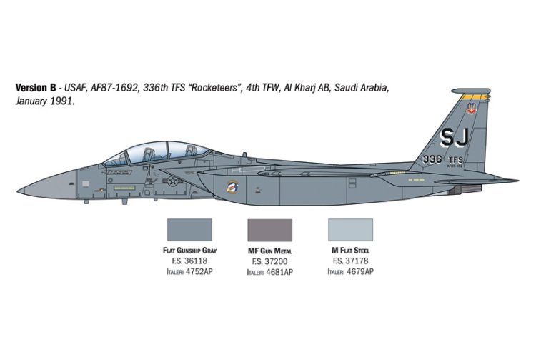 1:72 Italeri 90166 McDonnell Douglas F-15E Strike Eagle - Amerikaanse Straaljager - Ita90166 4 - ITA90166