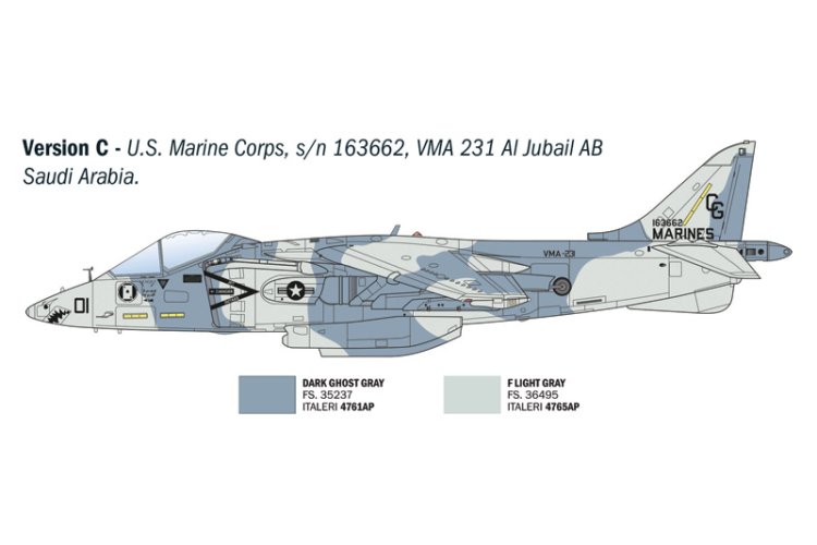 1:72 Italeri 90193 McDonnell Douglas AV-8B Harrier II - Amerikaanse Straaljager - Ita90193 6 - ITA90193