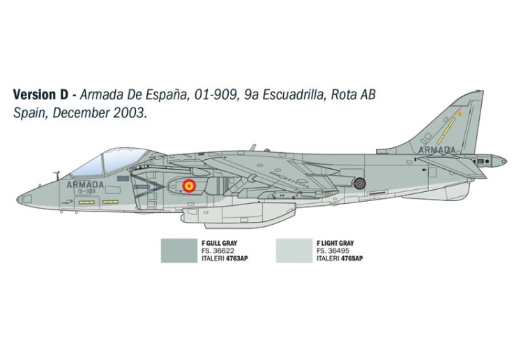 1:72 Italeri 90193 McDonnell Douglas AV-8B Harrier II - Amerikaanse Straaljager - Ita90193 7 - ITA90193