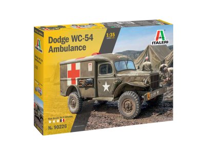 1:35 Italeri 90226 Dodge WC-54 Ambulance WWII - Amerikaanse Militaire Ambulance - Ita90226 1 - ITA90226