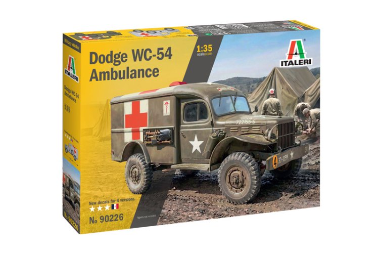 1:35 Italeri 90226 Dodge WC-54 Ambulance WWII - Amerikaanse Militaire Ambulance - Ita90226 1 - ITA90226