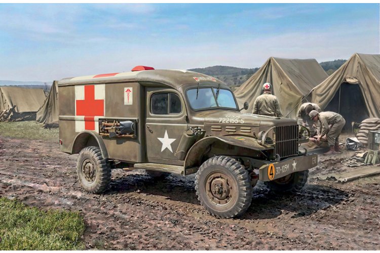 1:35 Italeri 90226 Dodge WC-54 Ambulance WWII - Amerikaanse Militaire Ambulance - Ita90226 2 - ITA90226